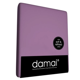 Drap-housse Damai Violet Coton-70 x 200 cm