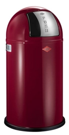 Mülleimer Wesco Pushboy Rubinrot 50L