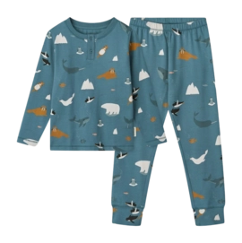 Pyjama Liewood Kids Wilhelm Printed Pyjamas Set Arctic Sea / Ocean View