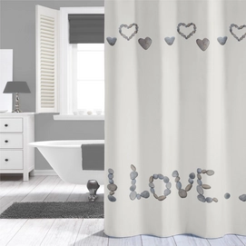 Rideau de Douche Sealskin Quore Off-White