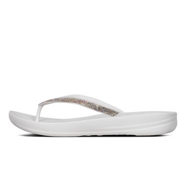 Flip Flops FitFlop Women Iqushion Sparkle Urban White-Shoe size 36