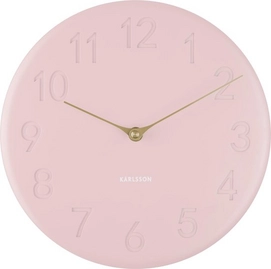 Klok Karlsson Sole Numbers Polyresin Matt Pink 25 cm
