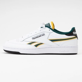 Reebok Men Club C Revenge White Fierce Gold Collegiate Green