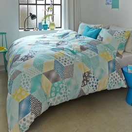 Dekbedovertrek Beddinghouse Reefton Aqua Blue Katoen