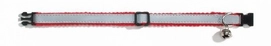Halsbandje Beeztees Reflecterend Nylon Grijs Rood