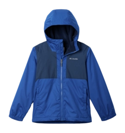Regenjas Columbia Boys Rainy Trails II Fleece Lined Jacket Mountain Blue Collegiate Navy Slub Regular Fit