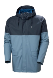 Regenjas Helly Hansen Men Moss Block Coat Washed Navy HELOX+