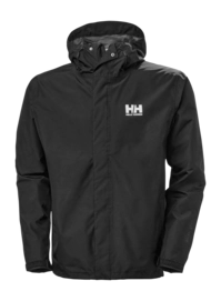 Regenjas Helly Hansen Men Seven J Jacket Black Regular Fit