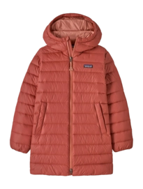Regenjas Patagonia Kids Down Sweater Parka Potters Red