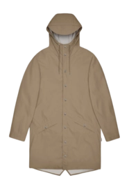 Regenjas RAINS Unisex Long Jacket Beige