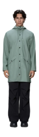 Rain Jacket RAINS Unisex Long Jacket W3 Sage