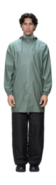 Rain Jacket RAINS Unisex Long Storm Breaker W3 Sage