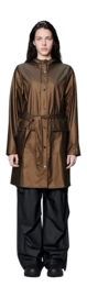 Rain Jacket RAINS Women Curve Long Jacket W3 Comet
