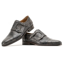 Anzugschuhe Rehab Mauro Croco Smoke Herren