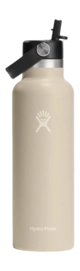 Reisfles Hydro Flask Standard Mouth Rietje Oat 621 ml