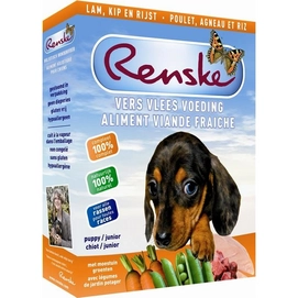 Maaltijdzakken Renske Puppy Lamb & Chicken (10 stuks) 10 x 395 g