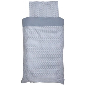 Parure de Lit Jollein Retro Bleu Coton