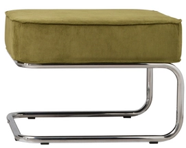 Voetenbank Zuiver Hocker Ridge Rib Groen