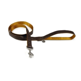 Looplijn Beeztees Mac Leather Soft Touch Bruin