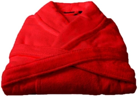 Bademantel Rits Royal Uni Rot