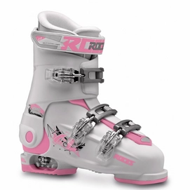 Chaussures de Ski Roces Kids Idea Free Blanc Rose