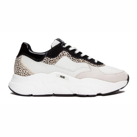 Sneaker HUB Damen Rock Off White Cheetah Off White Black-Schuhgröße 36