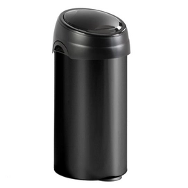 Ronde Afvalbak Met Touchdeksel Zwart 60L