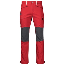 Trousers Bergans Men Nordmarka Hybrid Red Sand Solid Dk Grey
