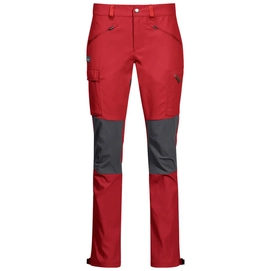 Trousers Bergans Women Nordmarka Hybrid Red Sand Solid Dk Grey