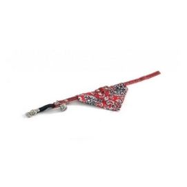 Halsbandje Beeztees Bel + Doek Leer Rood