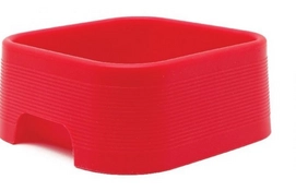 Voer- of Drinkbak Hagen Siliconen Rood