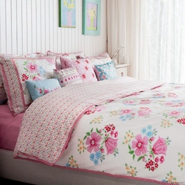 Dekbedovertrek Room Seven Water Flower Pink Katoen