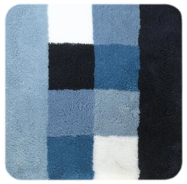 WC-mat Sealskin Rosalyn Blauw (Vierkant)