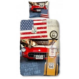 Dekbedovertrek Good Morning Route 66 Multi Katoen