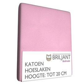 Hoeslaken Kinder Briljant Lichtroze (Katoen)