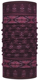 Nekwarmer Buff Lightweight Merino Wool Frieze Deep Purple