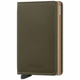 Portemonnaie Secrid Slimwallet Saffiano Olive