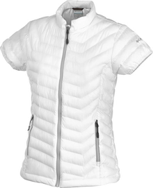 Jacke Columbia Powder Lite Cap Sleeve Blau Damen