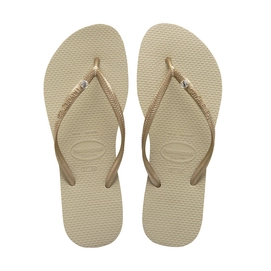 Slipper Havaianas Slim Crystal Glamour Goud Zand