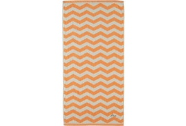 Handdoek S Oliver Bath Zickzack Lichtoranje (set van 3)