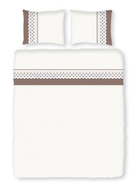 Parure de Lit Italian Home Collection Salzburg Taupe Coton