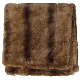 Plaid Essenza Timon Dark Brown Imitatiebont