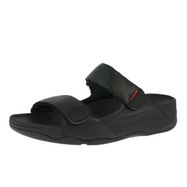 FitFlop Gogh Moc Slide Adjustable Nubuck Men Black