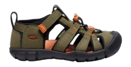 Sandaal Keen Kids Seacamp II CNX Dark Olive/Gold Flame