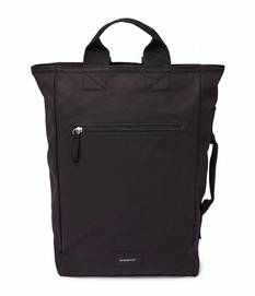 Rucksack Sandqvist Tony Vegan Black With Black Webbing