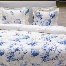 Bettwäsche Refined Sarah Blau Mako-Satin