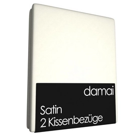 Kissenbezüge Damai Elfenbein Mako-Satin (2 Stück)