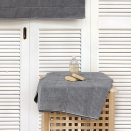 Serviette Sauna Heckett & Lane Glacier Gris (60 x 110 cm)
