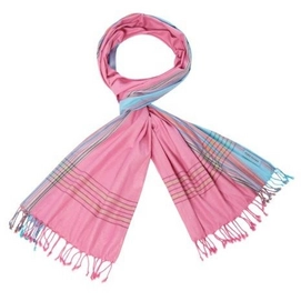 Châle Kikoy Pure Kenya Bleu Rose