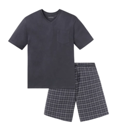 Pyjama Schiesser Men 159636 Anthracite